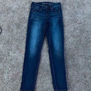 Dark blue stretch American eagle jeans